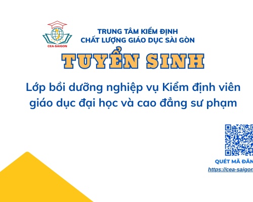 Thông báo tổ chức lớp Bồi dưỡng nghiệp vụ kiểm định viên giáo dục đại học và cao đẳng sư phạm (lớp 01 - khóa 04, 2026)